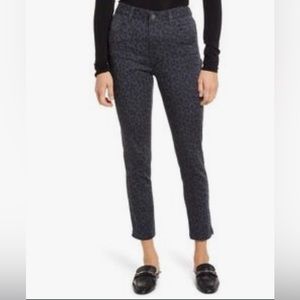 WIT & WISDOM Gray Leopard stretch Jeans Nordstrom